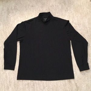Natural BasiX mock turtleneck long sleeve tee
